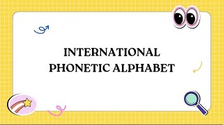 Sastra Inggris UKRI Speaking for Academic Purpose International Phonetic Alphabet IPA [upl. by Hook]