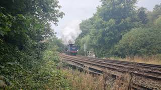 Caledonian Railway locos 828 and 419 approaching Eridge Sept 2024 Spa Valley Railway [upl. by Attenwad]