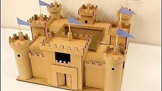 como hacer un castillo de cartón paso a paso  CASTILLO BODIAM cardboard castle [upl. by Fulvia]