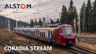 CFR Călători  Alstom Coradia Stream REIR101 002 în probe de parcurs [upl. by Ariayek]