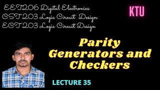 Parity generators and checkers  KTU [upl. by Kassia]