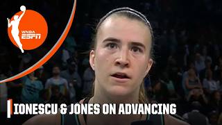 Sabrina Ionescu amp Jonquel Jones on how the Liberty TOOK CARE OF BUSINESS to advance 💪  WNBA on ESPN [upl. by Itirahc]