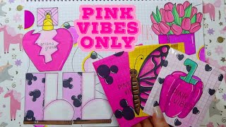 💸Paper DIY💸 PİNK VİBES 💞 종이다이 Asmr [upl. by Ycnuahc]