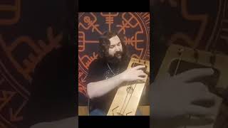 Explaining the features of a tagelharpa [upl. by Esinev]