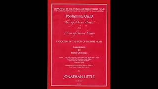 JONATHAN DAVID LITTLE  quotPolyhymniaquot Op10 STRING ORCHESTRA SCORE Multidivisi [upl. by Cinamod]