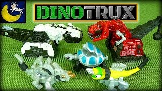 Dinotrux Construction vs Destruction Mega Pack Unboxing with Mega Chompin Ty Garby and 2 Playsets [upl. by Ahsieat858]