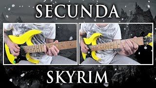 Skyrim  Secunda  electric guitar cover [upl. by Yelnikcm]