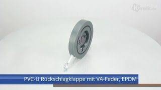 PVCU Rückschlagklappe mit VAFeder EPDM [upl. by Mike]