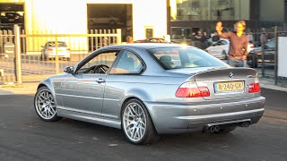 BMW M3 E46 CSL  Raspy Engine Sound with Revs and Accelerations [upl. by Ahsikel]