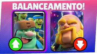 NOVO BALANCEAMENTO NO CLASH ROYALE 😱 [upl. by Anpas]