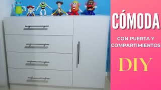 CÓMODA DE MELAMINA ☑️ CAJONERA ☑️ TUTORIAL [upl. by Aiderfla]