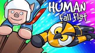 Human Fall Flat Funny Moments  Delivering Presents With a Busted Train [upl. by Cahilly]