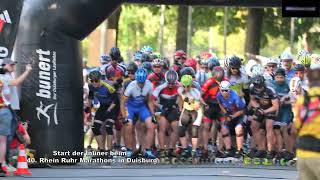 Start der Inliner beim 40 Rhein Ruhr Marathon in Duisburg [upl. by Bord]