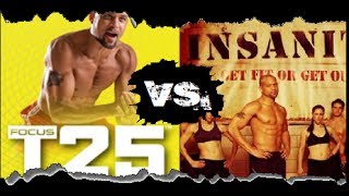 Insanity VS Focus T25 [upl. by Aelahc]