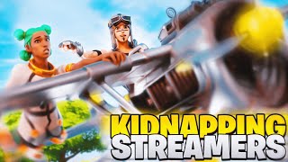 Kidnapping Fortnite Twitch Streamers using PLANES  with reactions [upl. by Tobi]