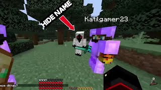 How to hide only one person nametag in pocket edition 119 how to hide gamertag in Minecraft [upl. by Eillo502]