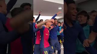 🔥 This is how FC Barcelona celebrated not just a win but a 40 blowout against Real Madrid 😱 [upl. by Perrins]