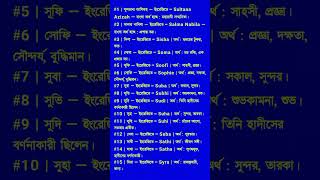 S বা স দিয়ে মেয়েদের ইসলামিক নাম। S diye meyeder islamic sundor nam [upl. by Dare528]