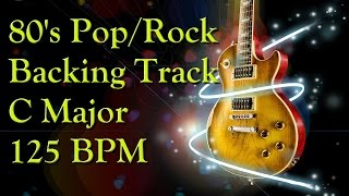 Backing track in C major 80s style poprock 125bpm [upl. by Eiboh327]