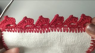 Orillas de servilletas tejidas a gancho para principiantes  Crochet borders for beginners [upl. by Ahsia]