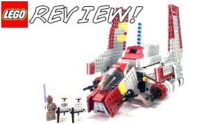 LEGO Star Wars 8019 Republic Attack Shuttle Review  2009 Clone Wars LEGO Set [upl. by Deyas]