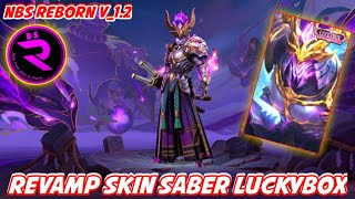 UPDATE  GAMEPLAY REVAMP SKIN SABER LUCKYBOX  Onimaru amp MORE [upl. by Eduj]