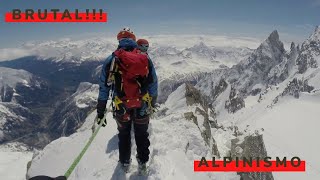 ALPINISMO  Arista Aiguilles dEntrèves  Chamonix [upl. by Nij]