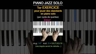 Meilleur exercice pour DÉBUTER le Jazz piano solo [upl. by Namso]