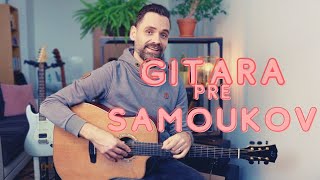 Gitara pre samoukov Držanie gitary hra prstami akordy A a D [upl. by Emily]