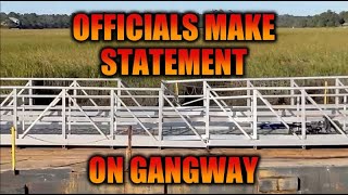 Officials with Georgia Department of Natural Resources make statement regarding capacity of gangway [upl. by Enomaj640]