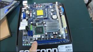 Foxconn G41SK Value mATX LGA775 Core 2 Duo Motherboard Unboxing amp First Look Linus Tech Tips [upl. by Hillel]