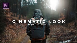 How to get the CINEMATIC LOOK in Premiere Pro Tutorial [upl. by Xyla]