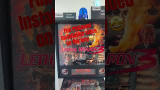 pinsound just got installed in Data East Lethal Weapon 3 Pinball machine full video on the way [upl. by Aivatnuhs]