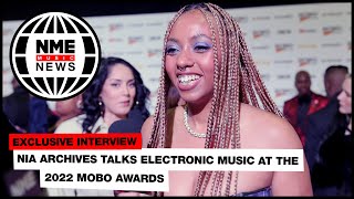 Nia Archives is “proud to represent electronic music” at the 2022 MOBO Awards [upl. by Somar]