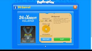 Poptropica 24 Carrot Island FULL Walkthrough Gameplay [upl. by Ytak]