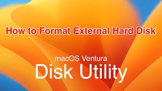 How to Format Repair or Partition External Drive on macOS Ventura [upl. by Metzgar740]