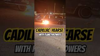 Cadillac Hearse with Flamethrowers shorts hotrod classiccars [upl. by Dumah429]