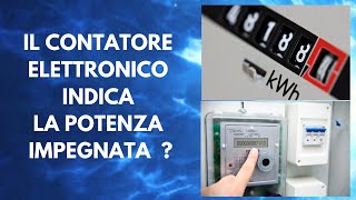 Il contatore elettronico indica la potenza impegnata [upl. by Ylimme]