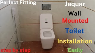 Wall Mounted Toilet Installation  Jaquar Wall Hanging WC  How to Install Allen Key Toilet Easily [upl. by Feola]