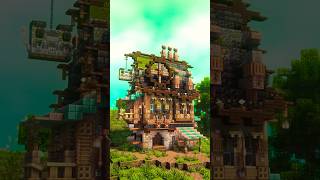 How To Build A Steampunk House In Minecraft shorts [upl. by Linden]