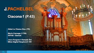 Pachelbel  Ciacona fMoll Orgel [upl. by Aehsa]