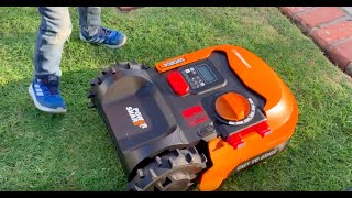 Worx Landroid Automatic Mower Set Up amp Review [upl. by Nolyad]