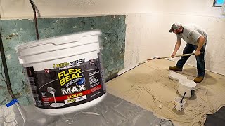 How to Waterproof Basement Walls With Flex Seal Products [upl. by Iong]