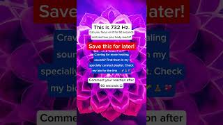 🌟 Improve Your Concentration with 732Hz Can You Commit for 60 Seconds [upl. by Wsan]