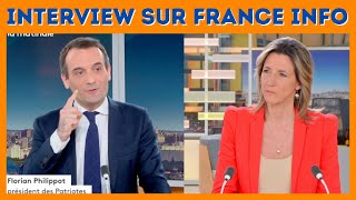 Interview choc de Florian Philippot sur France Info [upl. by Annaynek]