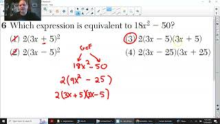 Algebra I Full Regent Review  January 2020 [upl. by Killy]