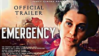 EMERGENCY Official trailer Release date  Kangana Ranaut  Anupam kher  Emergency trailer [upl. by Nedak]