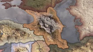 What if Transcaucasia was formed by Georgia HOI4 Timelapse [upl. by Lynea]