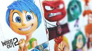 Drawing Emotions as Demon Slayer  Inside Out 2 X Anime [upl. by Phiona]