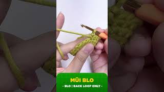 How to crochet BLO Back Loop Only  Crochet Tutorial for Beginner crochet tutorial [upl. by Arielle151]